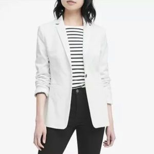 Banana Republic Long & Lean Blazer White 6